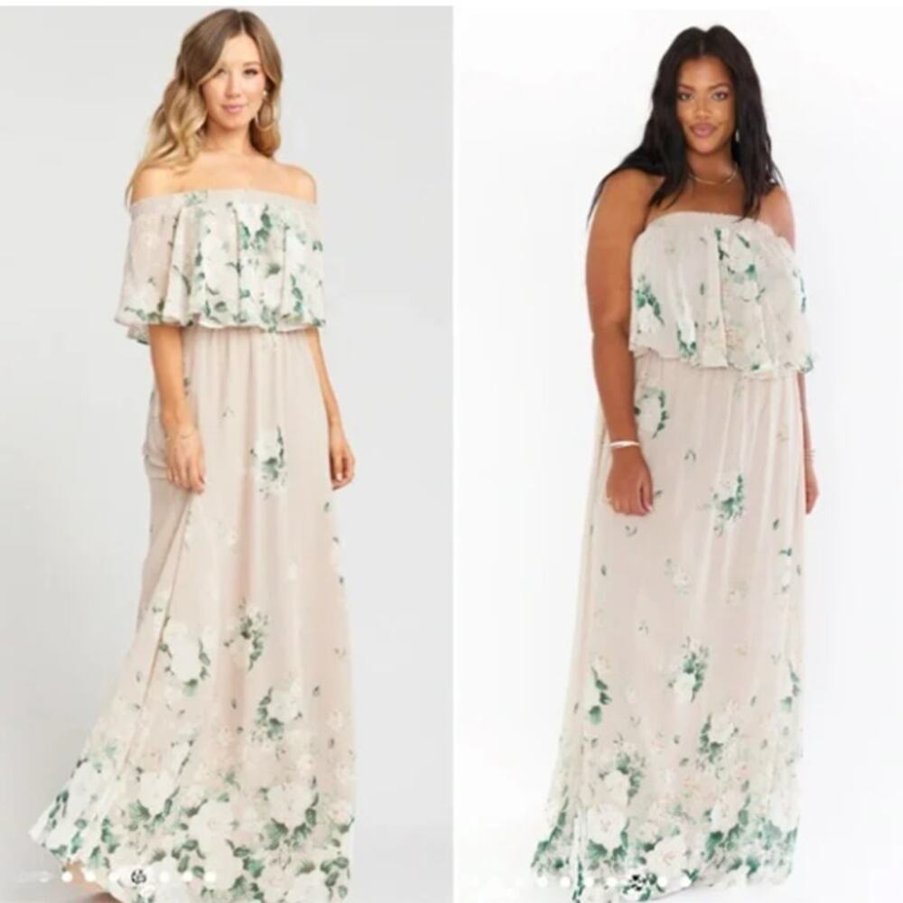 NEW Show Me Your Mumu Hacienda Maxi Dress in‎ Neutral